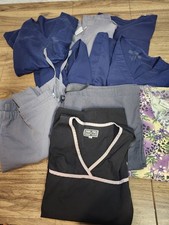Giant Lot Of Scrub Tops And Pants Size Large Greys Anatomy BY BARCO AND MORE