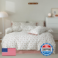 Vm Vougemarket Floral Comforter Set Twinpink Flower Bedding Set Nature
