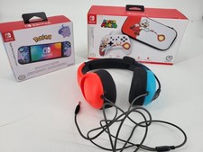 Nintendo Switch Accessory Bundle, Case, Headphones, Hori Pokemon Joycon