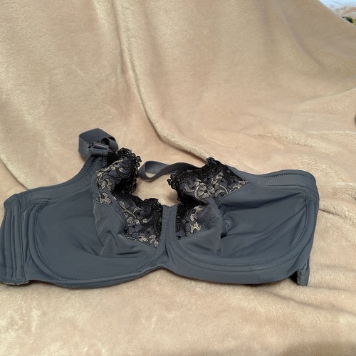 Modern Movement Bra 38DD Blue Gray With Lace EUC