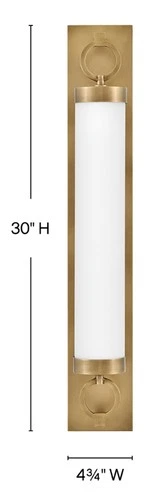 Hinkley Lighting 52293 Baylor 30" Tall Lisa McDennon LED Bath Bar - Black - Picture 4 of 12