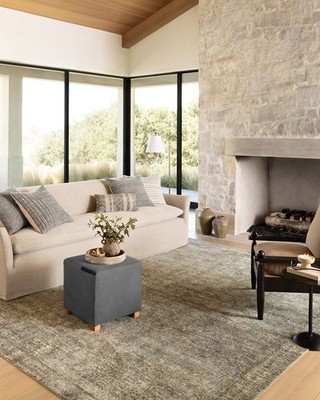 Loloi Amber Lewis Morgan Collection Mog-04 Sea/Sage 2 X 3-6 38 Thick Accent Rug