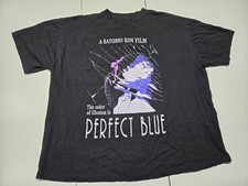 PERFECT BLUE 2XL T-Shirt Black Satoshi Kon Film Made In USA Color Of Illusion