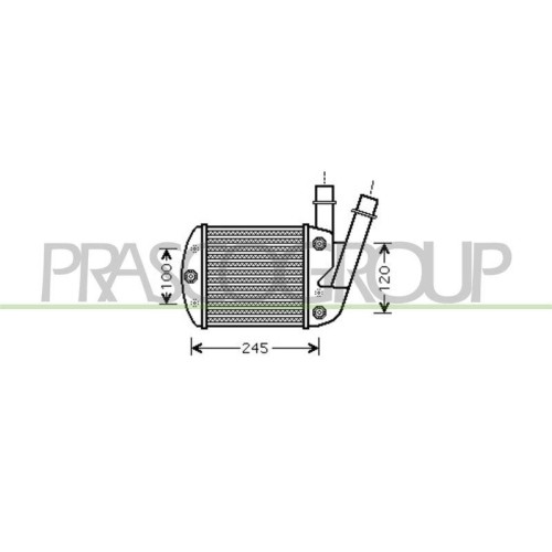 Intercooler Prasco FT122N001 Échangeur Idéal pour Longs Trajets en Fiat