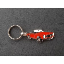 Porte-clés profil Mercedes Pagode w113, 230SL 250SL 280SL (rouge)