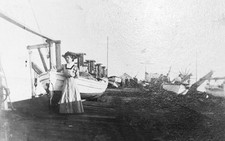 1909 Boat Wharf Pier Santa Cruz California CA - 8x12 Reprint