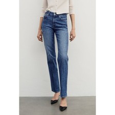 AYR The Legend in Russell Size 32S Medium Wash High Rise Straight Leg Jeans