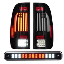 LED Tail Lights Assembly  Third Brake Light Assembly Fit for Ford F150 1997-...