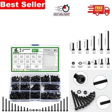 Robust 801 Pcs M3 Alloy Steel Screws, Nuts & Washers - Ideal for Professionals