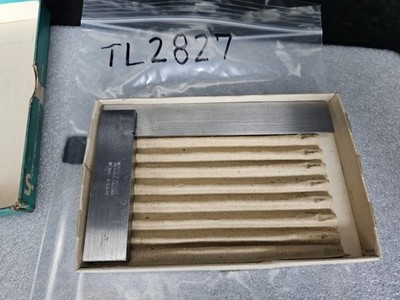 MOORE & WRIGHT SHEFFIELD #400/4'' TOOL MAKERS SQUARE ENGLAND W/BOX (TL2827)