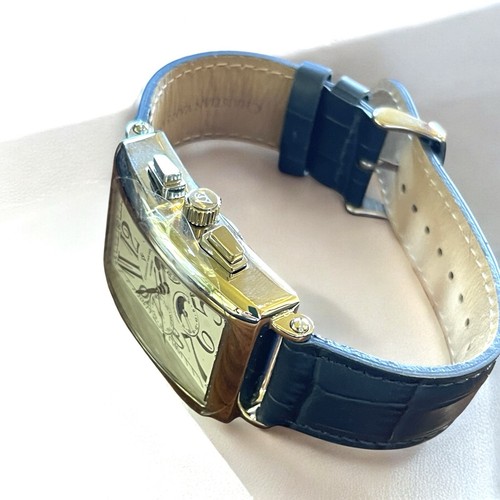 NUEVO Reloj Christian Van Sant Prodigy para hombre esfera blanca/banda de cuero azul CV9139 - Imagen 7 de 12