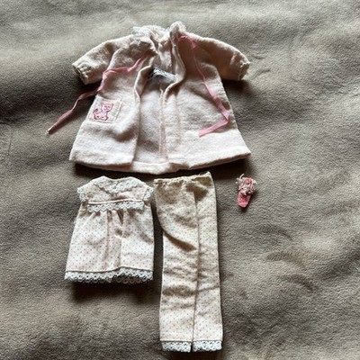 Vintage Barbie Skipper Doll #1909 Dreamtime Pink Pajamas Fashion Outfit
