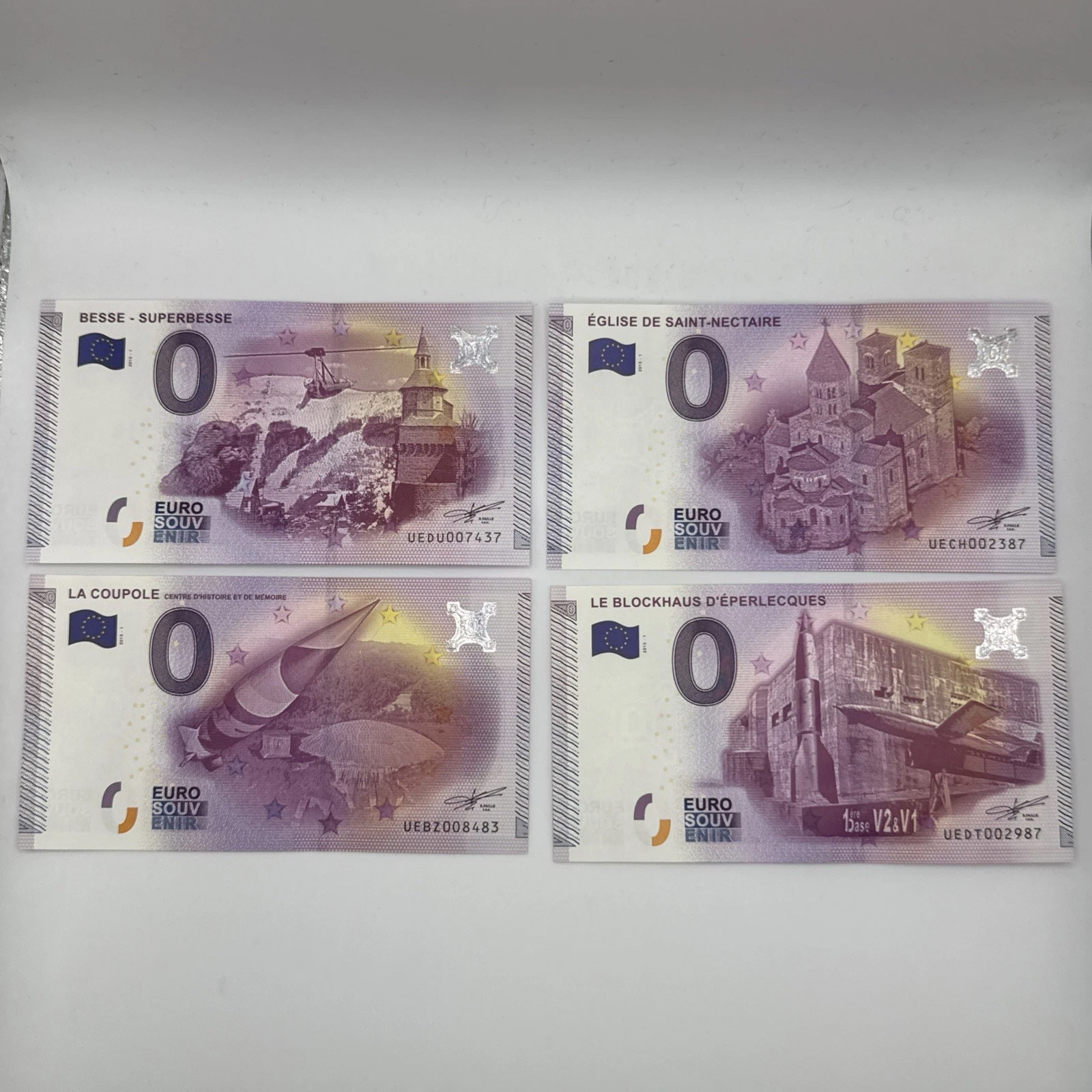 Billet  Zéro 0 € Euro Touristique / Souvenir  2015