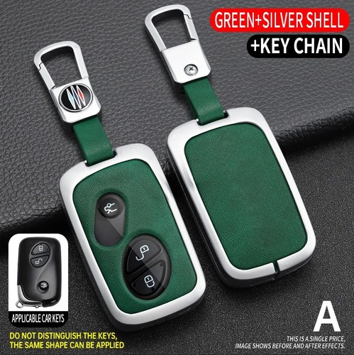 Zinc Alloy Leather Smart Key Cover Fob Case For Lexus ES350 RX350 LS460 RX450 IS - Picture 20 of 28
