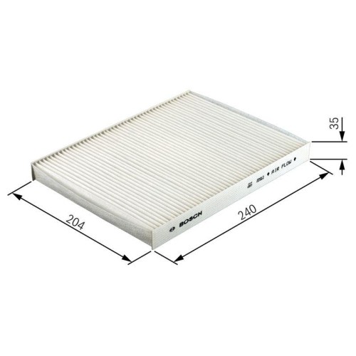 Bosch Filter, Innenraumluft 1 987 432 004 FüR Gmc Opel Vauxhall Chevrolet Daewoo-image
