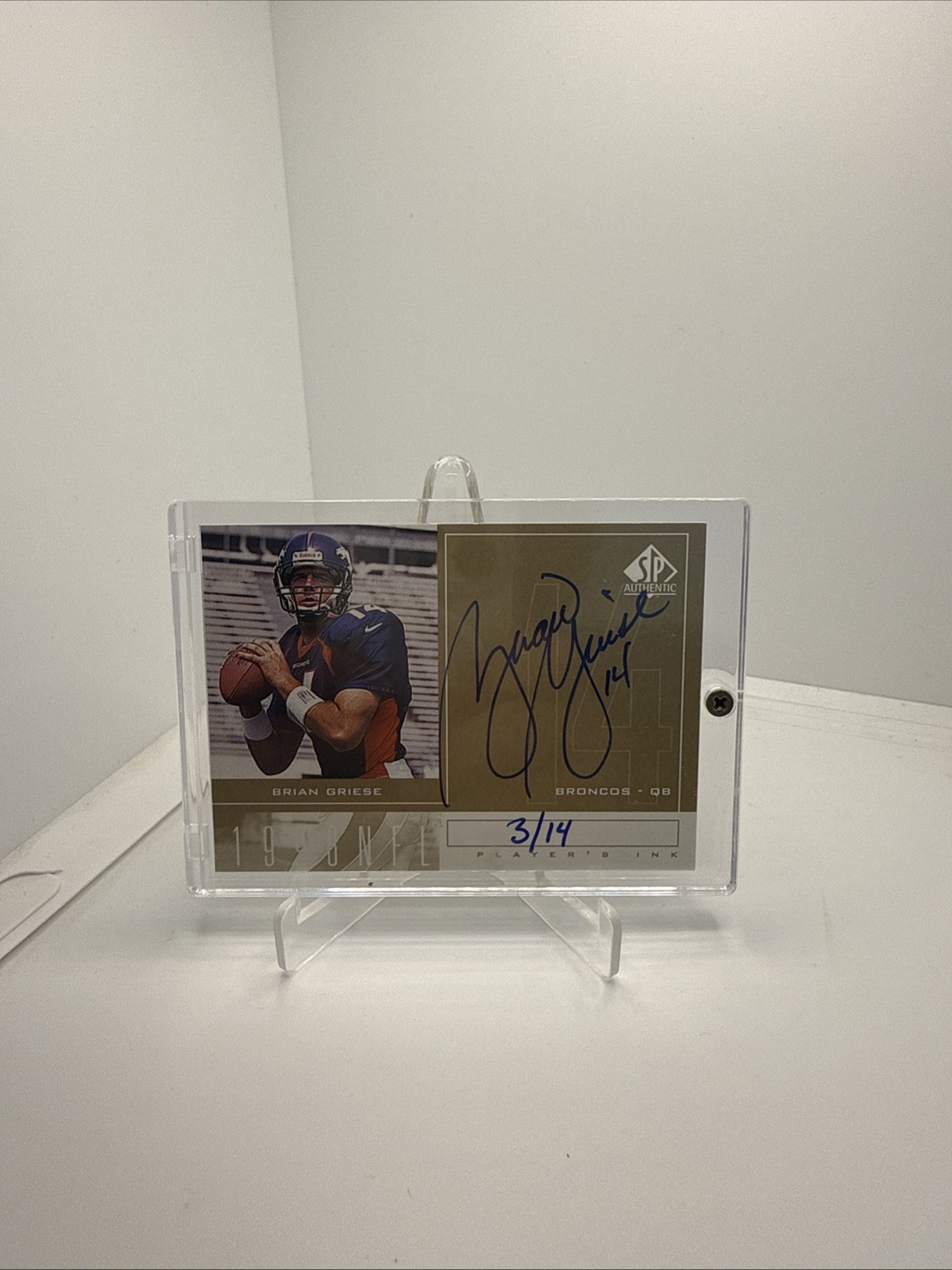Brian Griese SP Authentic Player's Ink #BG Base