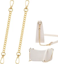 2 Pcs Purse Chain Strap Extender, Gold for Handbags Gold... 