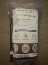 Pure Life Biotics Veil of Tranquility Luxury Shower Steamers LAVENDER Brand New