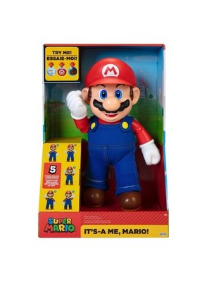Jakks Super Mario It's-A Me, Mario! Talking 12 Inch Figure 30+ Phrases & Sounds