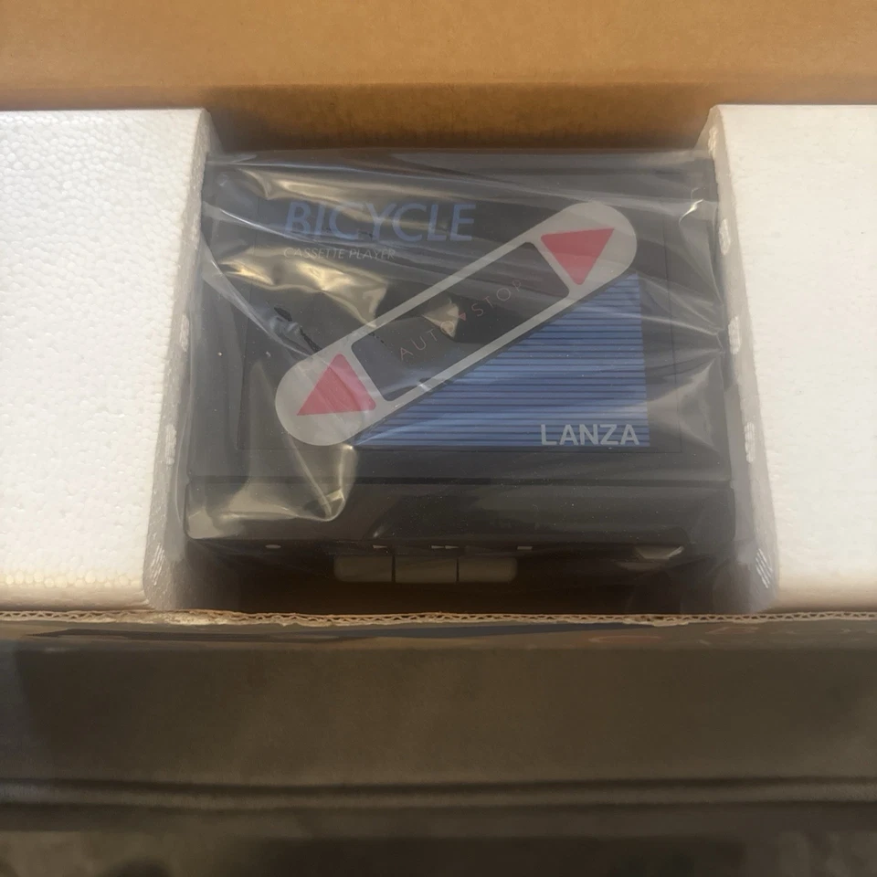 Reproductor de casete estéreo para bicicleta LANZA BC-8 de colección amarillo FUNCIONA ver video Foto 4 de 4