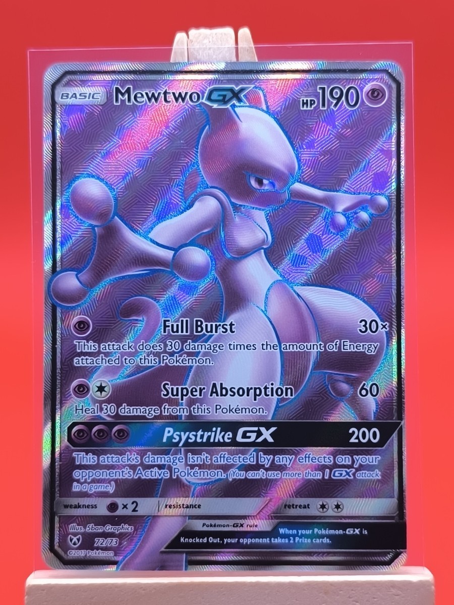 Mewtwo GX 72/73 Shining Legends Ultra Rare Full Art Holo Pokemon