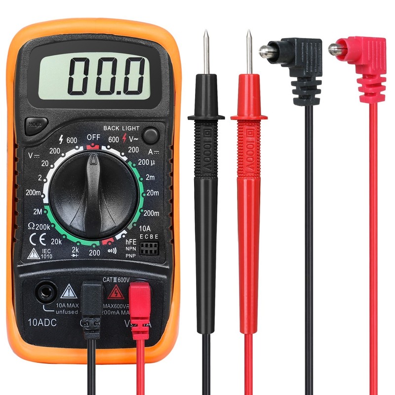 Digital Multimeter – AC/DC Voltage, Current, Ohm Meter for DIY & Electronics