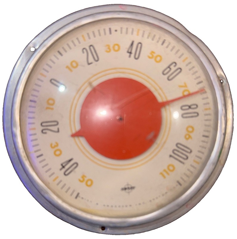 Vintage Swift & Anderson Boston Analog Dial Thermometer Round Gauge Core USA