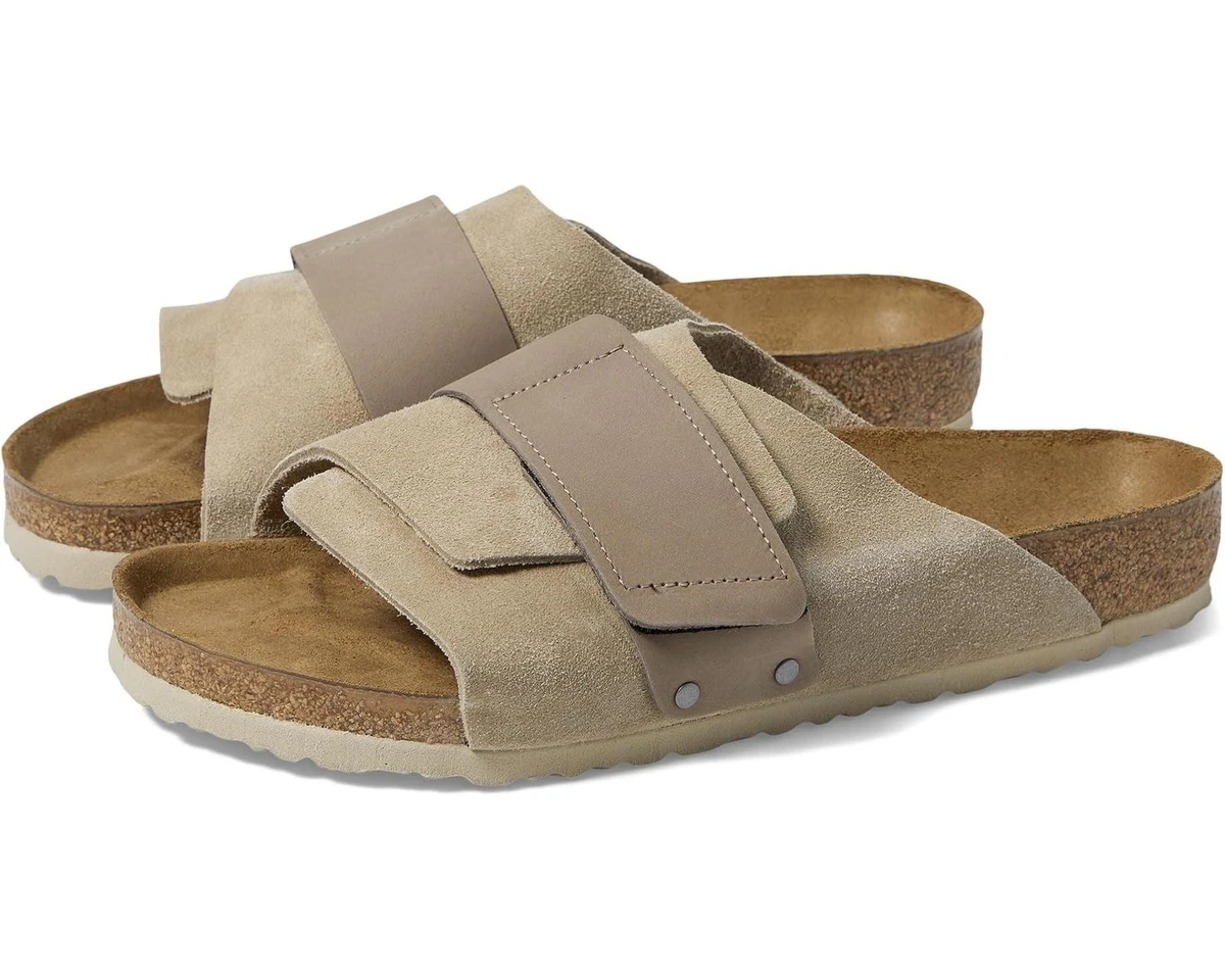 Birkenstock Zadar Mens Sandals EU 42/9-9.5 US Fisherman Tan Nubuck Leather Birkenstock Fisherman Brown Sandals for Men for sale | eBay main image 3