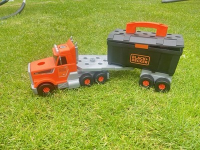 Smoby - Black+Decker Truck mit Werkzeugbox Kinder Spielzeug