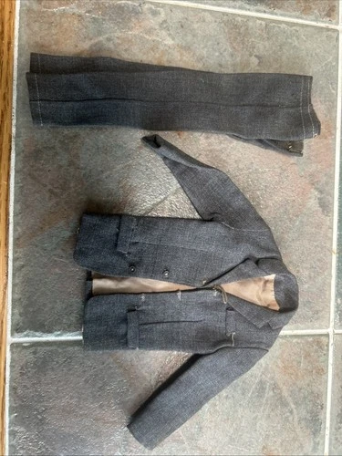 Vintage KEN DOLL 1960's Original Gray SUIT JACKET and PANTS w/Ken By Mattel TAG