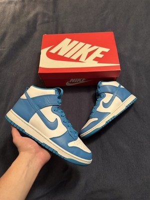 Nike Dunk High Men's Size 9.5 Retro Laser Blue Sneakers DD1399-400