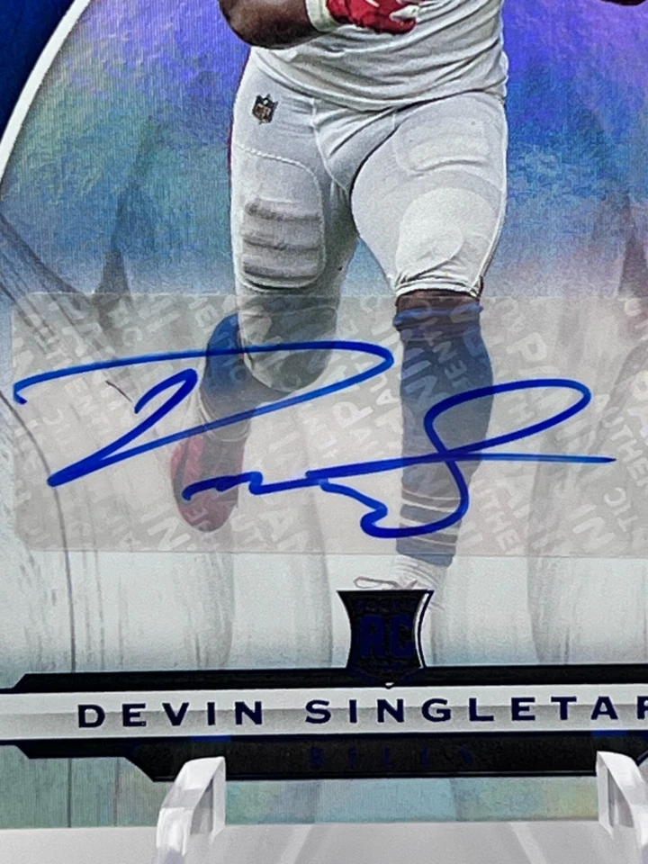 Devin Singletary - 2019 Chronicles Crown Royale Rookie Auto #CR-23 Blue /50 SP - Image 2 of 4