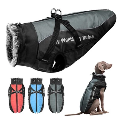 BERRY-PET Hundemantel für große Hunde Wasserdicht Reflektierend Hundeanzug Regenjacke 6XL