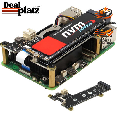 PCIe zu M.2 NVMe SSD Shield für Raspberry Pi 5 Erweiterungskarte Adapter