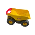 2006 Hasbro TONKA Mighty Big Yellow Dump Truck Steel Bed 19” Red Plastic Handle
