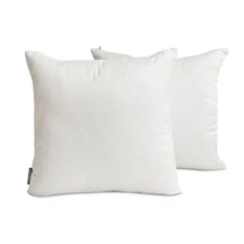 White Art Silk Lumbar Pillow Covers, 12"x16" (Pack of 2) Silk-White Luxury