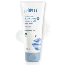 Plum 2% Niacinamide Face Wash With Rice Water Brightens Skin 50 ml