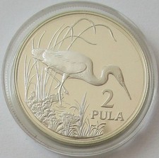 1986 Botswana 2 Pula Silver Coin