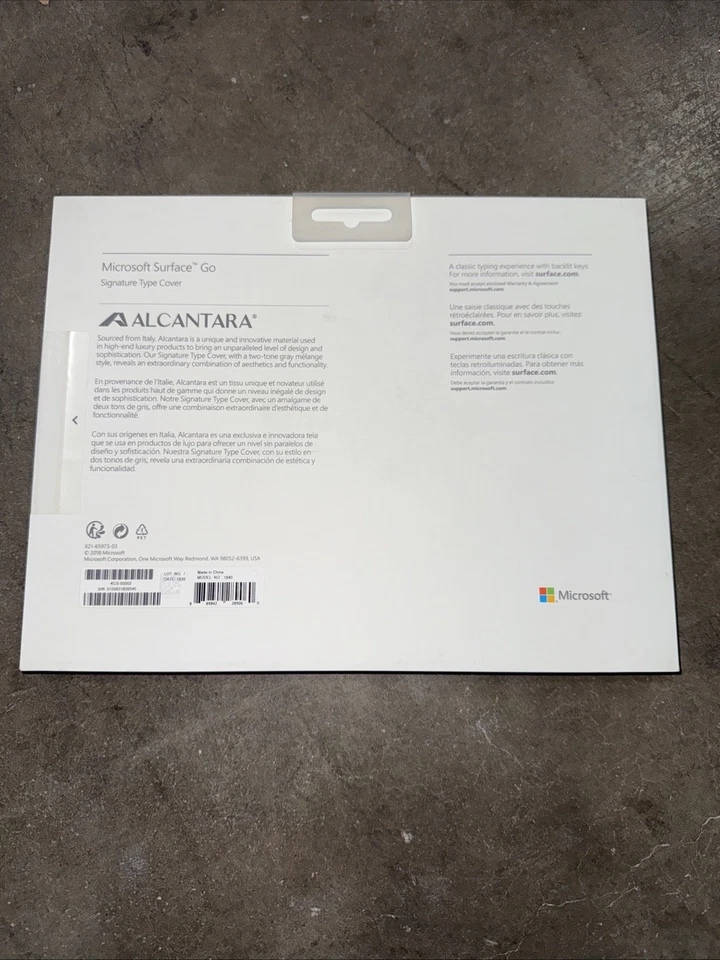 New Microsoft Surface Go Signature Type Cover Alcantara French Layout KCS-00002 - Image 2 of 2