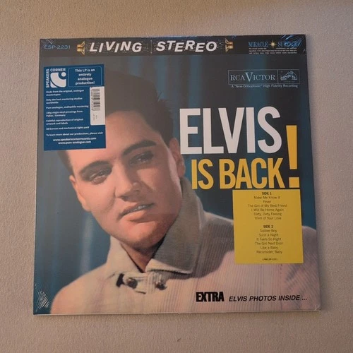 Elvis Is Back! by Elvis Presley (Record, 2013) - Speakers Corner - LP