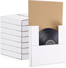 100 Pack 7 Inch Vinyl Record Mailers Boxes 45 RPM Easy Fold LP Cardboard Mailing