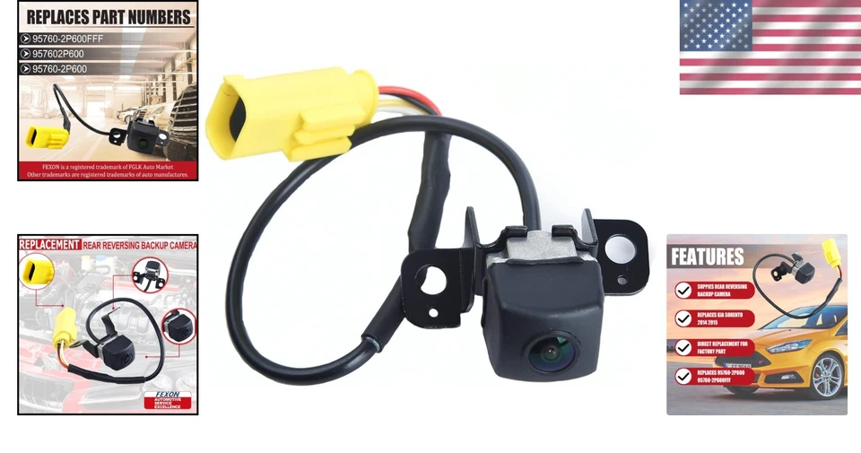 High-Definition Backup Camera for Kia Sorento 2014-2015 - 170° Wide Angle - Image 2 of 4