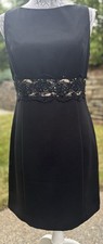 DAWN JOY Black Dress ~ Size 7/8 ~ Formal Cocktail ~ Classic Little Black Dress
