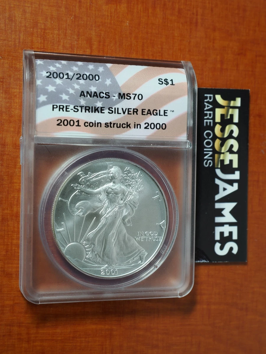 American Eagle MS 70 Graded 2001 Silver Bullion Coins for sale | eBay
