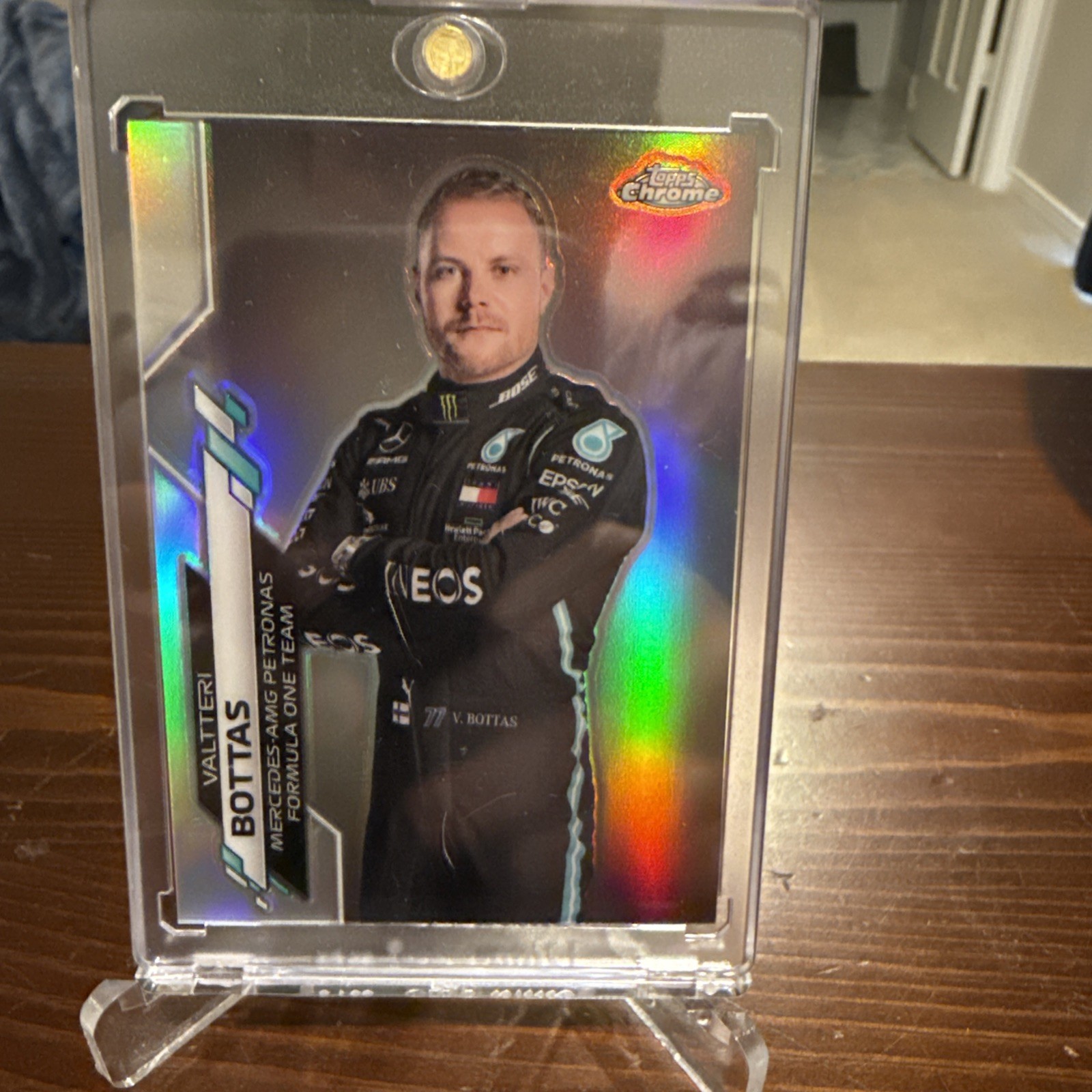 Valteri Bottas 2020 Topps Chrome Formula 1 Base Refractor #2 Silver