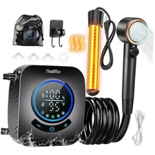 Upgraded Portable Shower with Heater, 1500W Immersion Shower With Heater