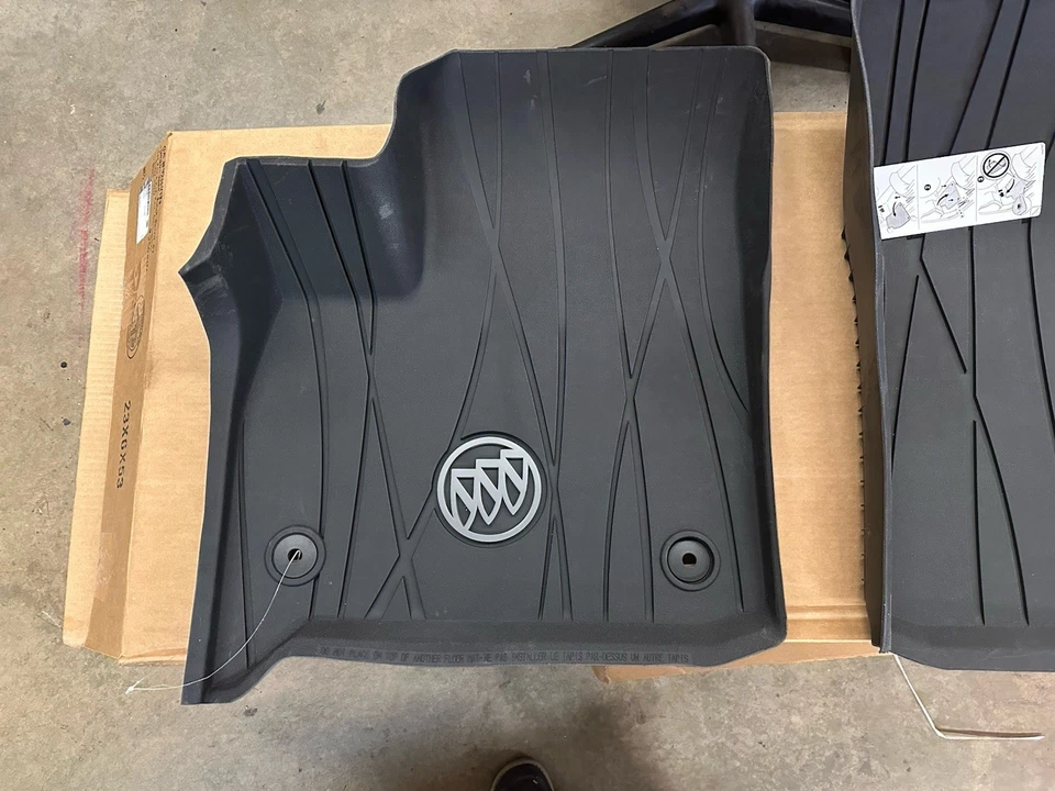 OEM 2018-2024 Buick Enclave Front All Weather Floor Liners w/logo GM 84522812 - Image 2 of 4