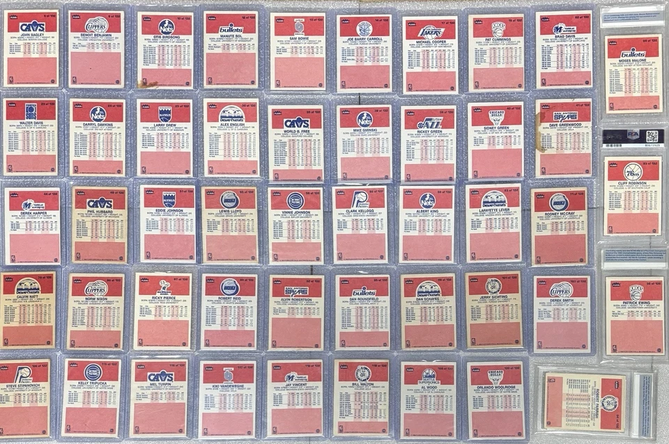 Juego de 48 cartas de baloncesto Fleer 1986-87/sin engaños/4 clasificados 😎/ Mira @ fotos Foto 2 de 4