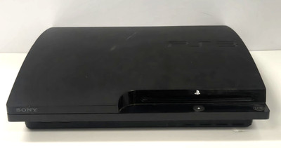 Sony PlayStation 3 PS3 Slim Black CECH-2001A Console Only Tested