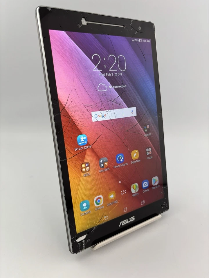 Asus Zenpad 8.0 Z380M P00A Black Wi-Fi 8GB 5MP 1GB Ram Android Tablet Cracked - Image 2 of 4